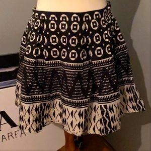Forever 21 Linen Silk Lined Skirt Size 2 NWOT